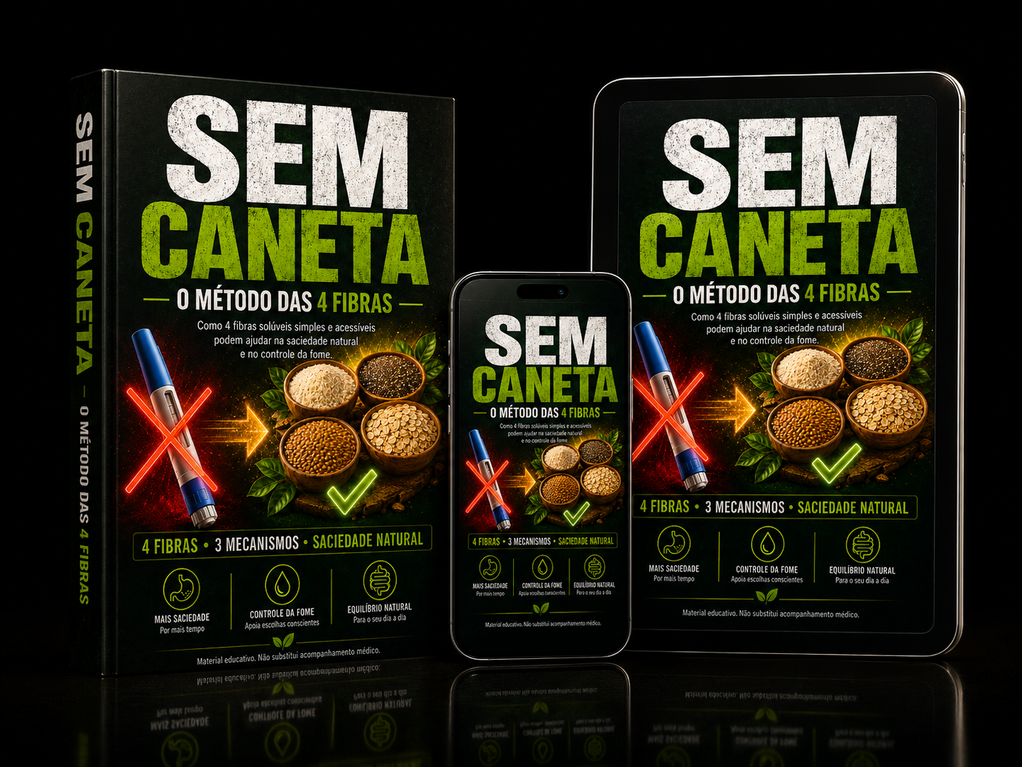 Mockup oficial do ebook Sem Caneta